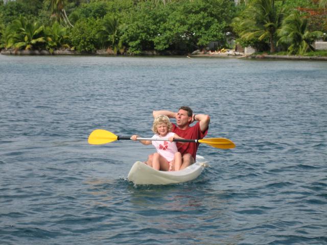 Dominique & Daren in a kayak